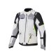Alpinestars Stella Andes V4 Damen Motorradjacke grau schwarz neongelb