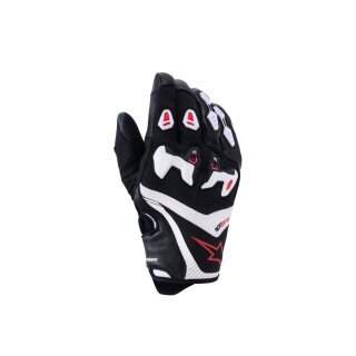 Alpinestars SP-R Pro Motorrad-Handschuh schwarz weiß neonrot