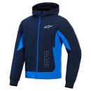 Alpinestars Radium Tech Motorrad-Hoodie Navy Royal blau