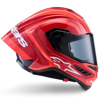 Alpinestars Supertech R10 Arius Carbon-Helm schwarz weiß Double rot