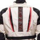 Dainese Gullfoss D-Dry Motorrad-Jacke beige schwarz rot