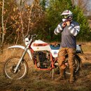 North of Berlin Rallye Motorrad-Hose Coconut braun