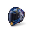Alpinestars Supertech R10 Marthainator Le Carbon-Helm blau gold