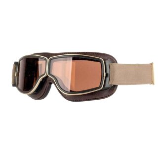 AVIATOR 2 Brille T2 für Brillenträger getönt braunes Leder