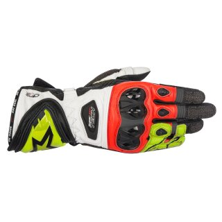 Alpinestars Supertech Sport-Handschuh Schwarz neon-gelb rot S