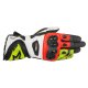 Alpinestars Supertech Sport-Handschuh Schwarz neon-gelb rot XXL