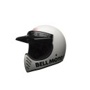 Bell Moto-3 klassischer Crosshelm weiss