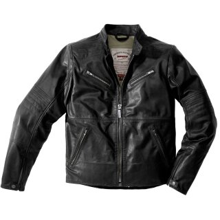 Spidi Garage Robust Motorrad Lederjacke schwarz