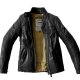 Spidi Rock Lady Motorrad Damen Lederjacke Vintage Custom schwarz