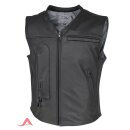 Helite Custom Leder Airbag Weste schwarz