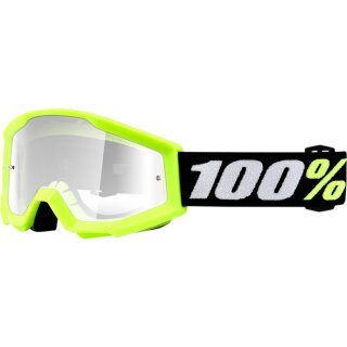 100% Strata Mini Grom Gelb Offroad Brille klare Scheibe