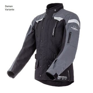 Stadler Tour Evo Gore-Tex Damen-Jacke schwarz grau silber refl.