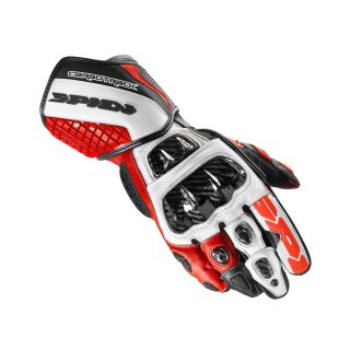 Spidi Carbo Track Evo Handschuh rot weiss schwarz