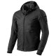 Revit Stealth Motorrad Hoody schwarz