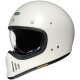 Shoei EX-Zero Retro-Helm Einfarbig Off White weiss