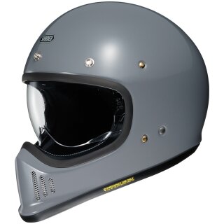 Shoei EX-Zero Retro-Helm Einfarbig Basalt Grey grau