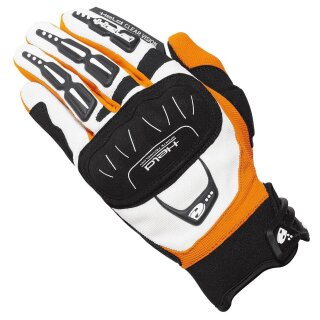 Held Backflip Motocross Handschuh weiss orange