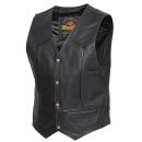 Held Dillon Motorrad-Leder-Weste schwarz