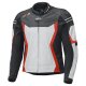 Held Street 3.0 Motorrad Leder-Jacke weiss rot