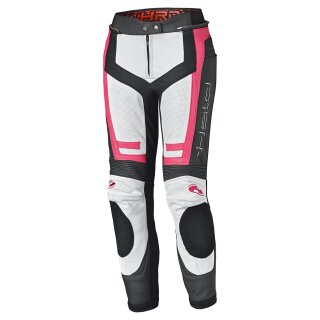 Held Rocket 3.0 Damen Motorrad Leder-Hose weiss pink