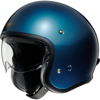 Shoei J.O Jethelm Einfarbig Laguna Blue blau