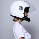 DMD ASR Motorrad Systemhelm Pearl White weiss