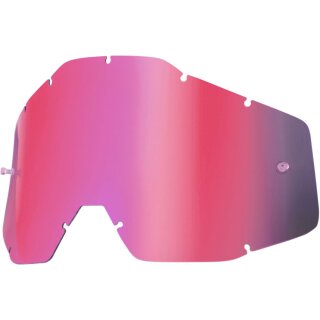 100% Racecraft, Accuri, Strata Lens Ersatz-Scheibe rosa verspiegelt