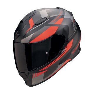 mattschwarz silber rot