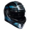 mattschwarz Powder blau