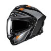 schwarz grau orange